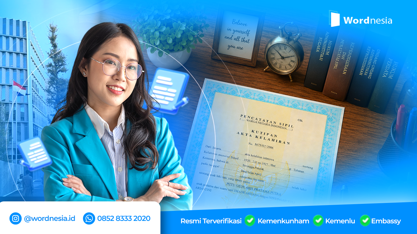 Terjemahan birth certificate untuk kedutaan