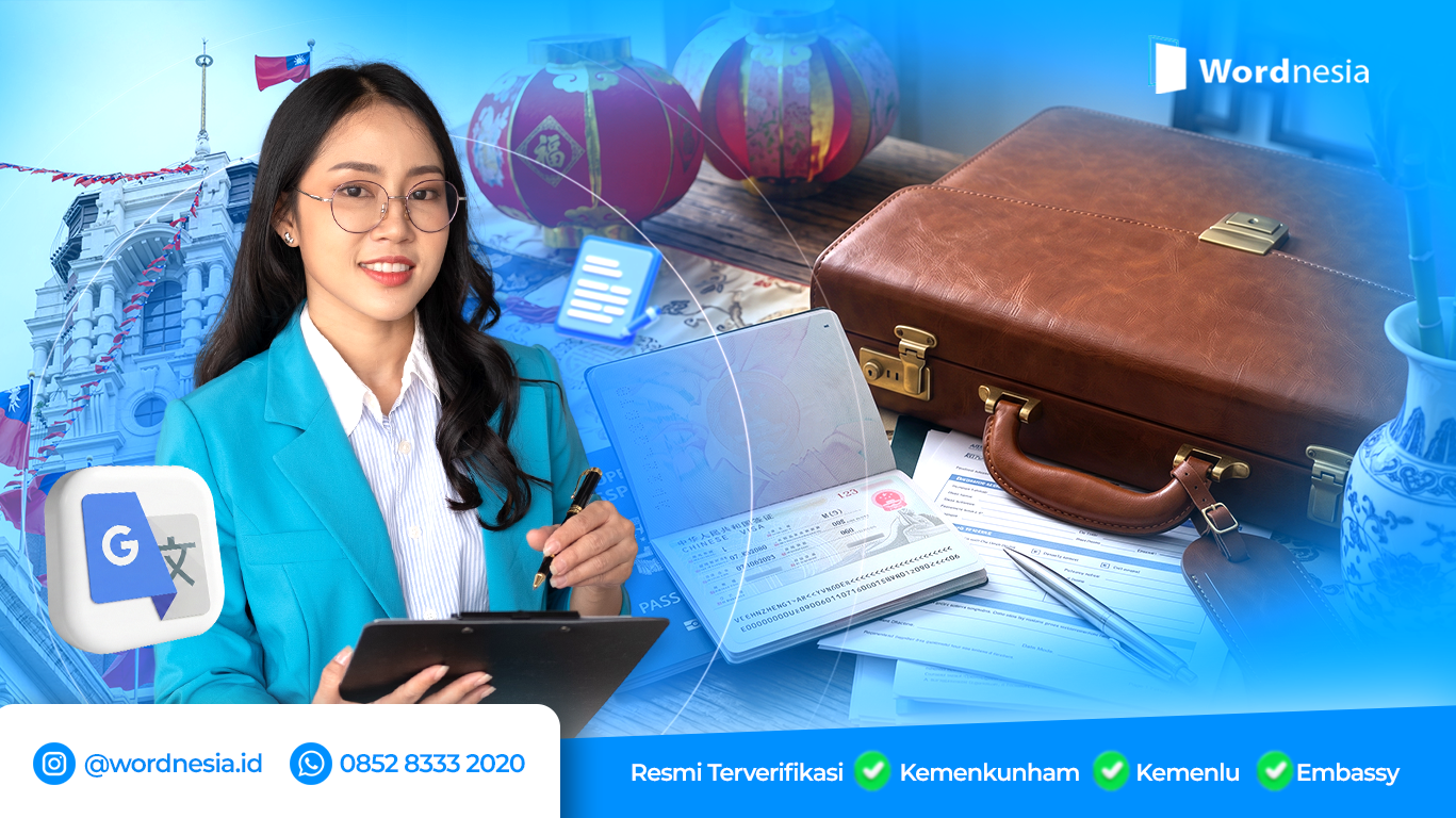translate dokumen visa kerja taiwan